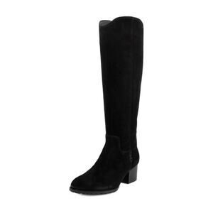 Vionic Bixby Black Suede Leather Knee High Boot New Size 6 Water Repellent Block